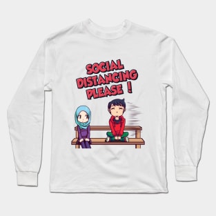 Social Distancing Please! Long Sleeve T-Shirt